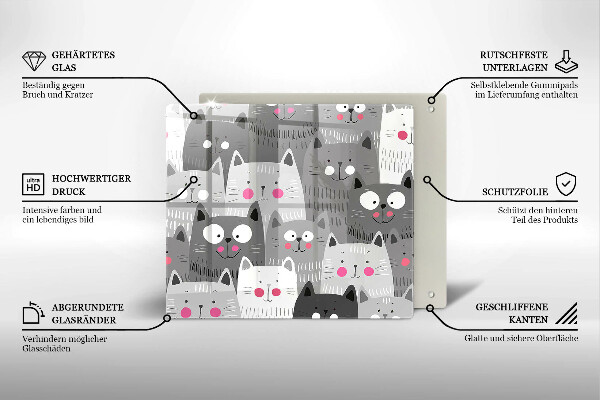 Kokkärlskydd unik Katter illustration