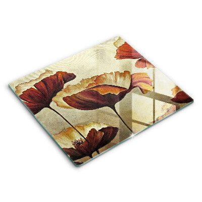 Glashällskydd unik Målade bohoblommor