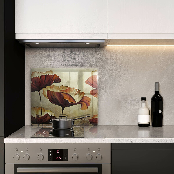 Glashällskydd unik Målade bohoblommor