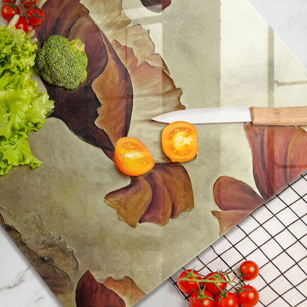 Glashällskydd unik Målade bohoblommor