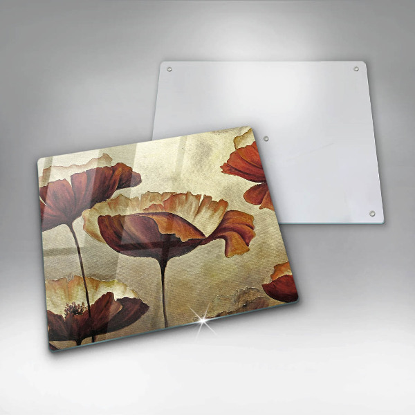 Glashällskydd unik Målade bohoblommor