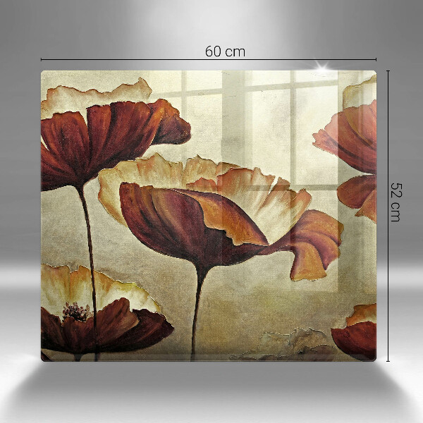 Glashällskydd unik Målade bohoblommor