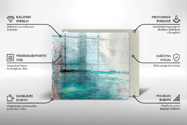 Glashällskydd unik Måla abstraktion bakgrund