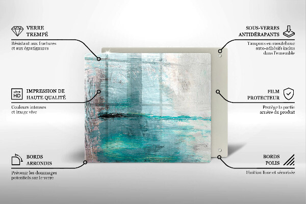 Glashällskydd unik Måla abstraktion bakgrund