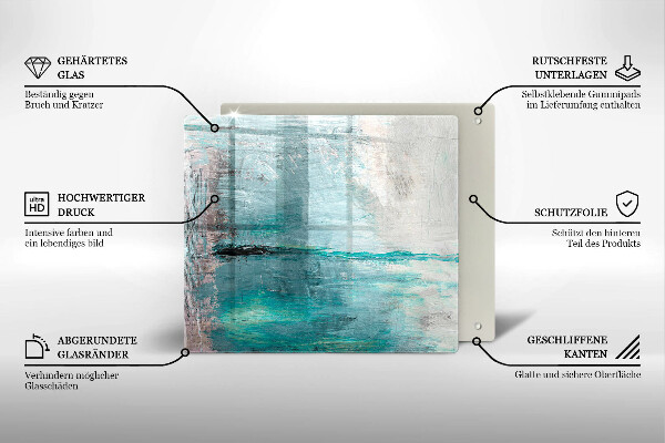 Glashällskydd unik Måla abstraktion bakgrund