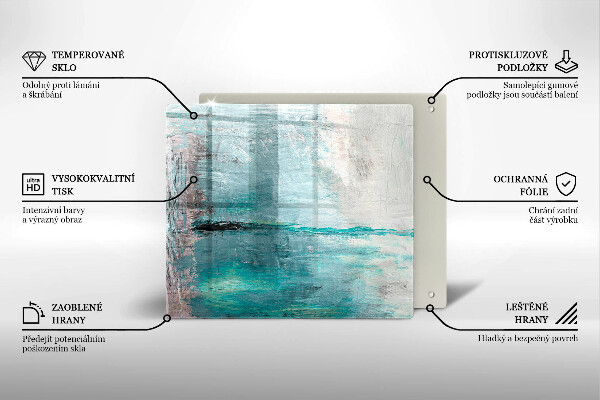 Glashällskydd unik Måla abstraktion bakgrund