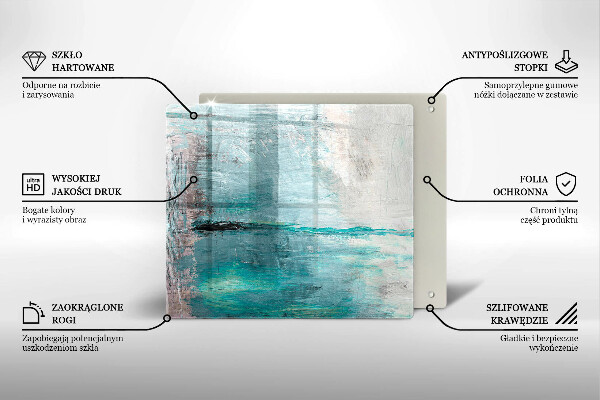 Glashällskydd unik Måla abstraktion bakgrund