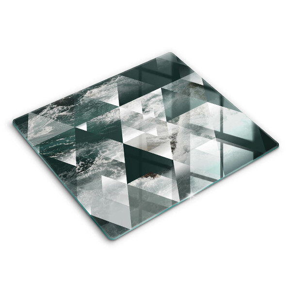 Kokkärlskydd unik Trianglar och vatten