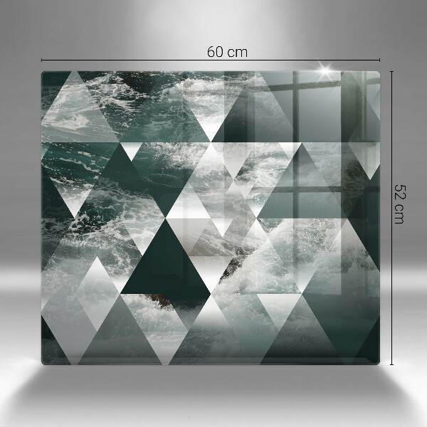 Kokkärlskydd unik Trianglar och vatten