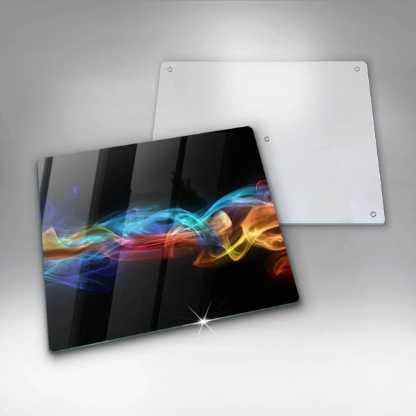 Spisskyddsplatta unik Färgglad rök