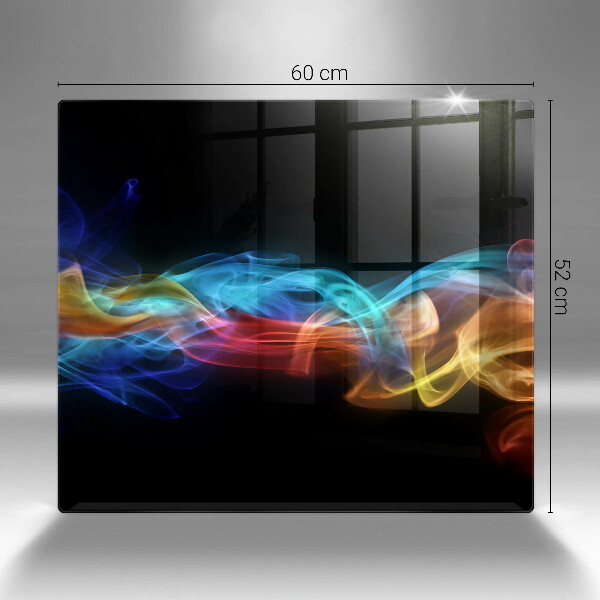 Spisskyddsplatta unik Färgglad rök