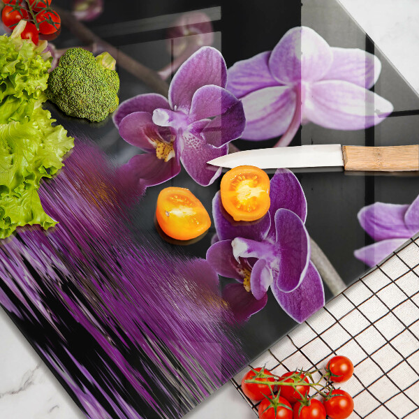 Spisskyddsplatta unik Orkidé zen vatten