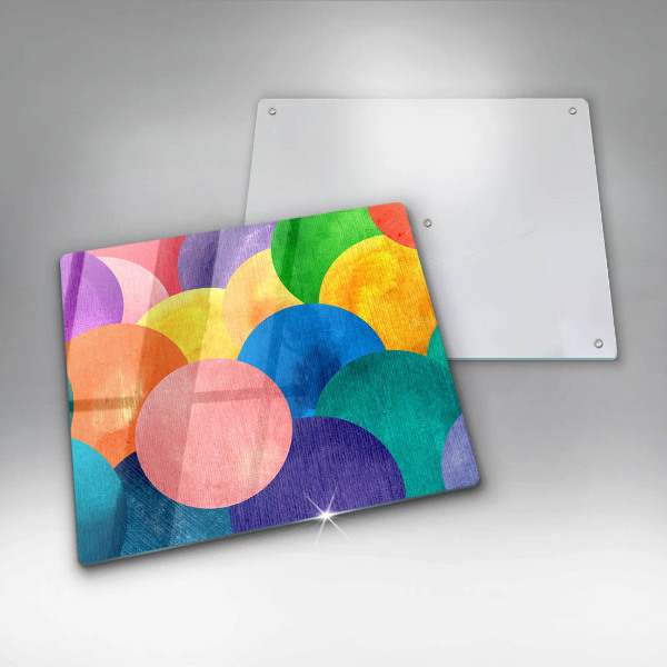 Skydd för induktionsspis unik Färgglada cirklar