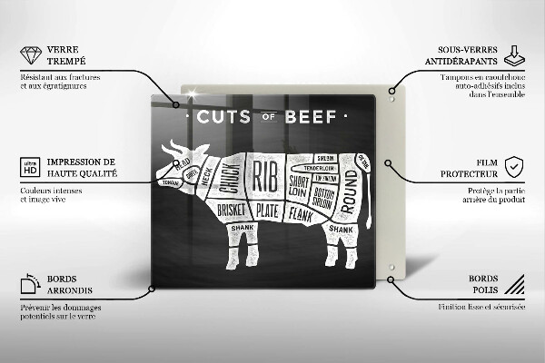 Skydd för induktionsspis unik Ko kött nötkött