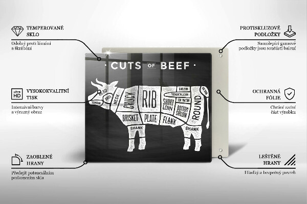 Skydd för induktionsspis unik Ko kött nötkött