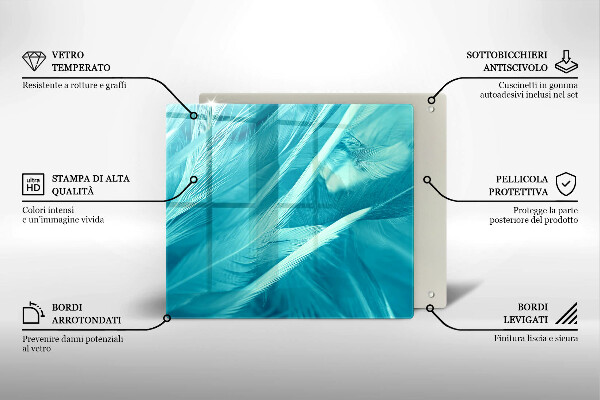 Skydd för induktionsspis unik Fina fjädrar