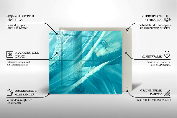 Skydd för induktionsspis unik Fina fjädrar