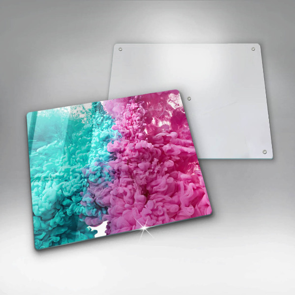 Skydd för induktionsspis unik Turkos-rosa rök