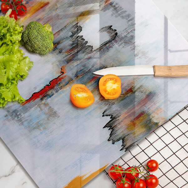 Spisskyddsplatta unik Abstraktionsfärger