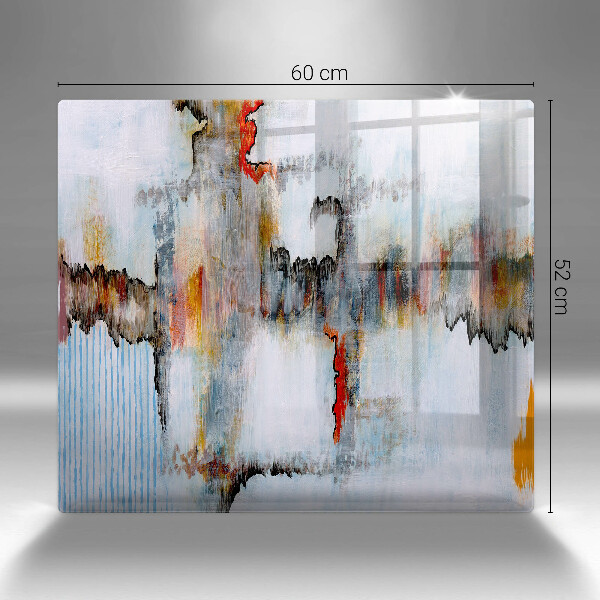 Spisskyddsplatta unik Abstraktionsfärger