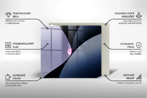 Spisskyddsplatta unik Abstrakta former