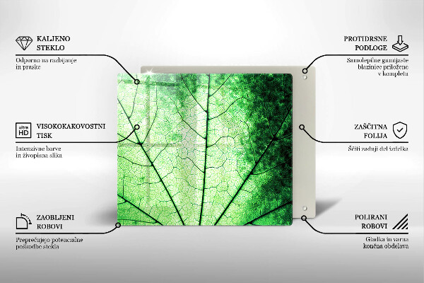 Spisskyddsplatta unik Dekorativt ådroblad