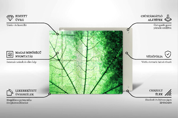 Spisskyddsplatta unik Dekorativt ådroblad