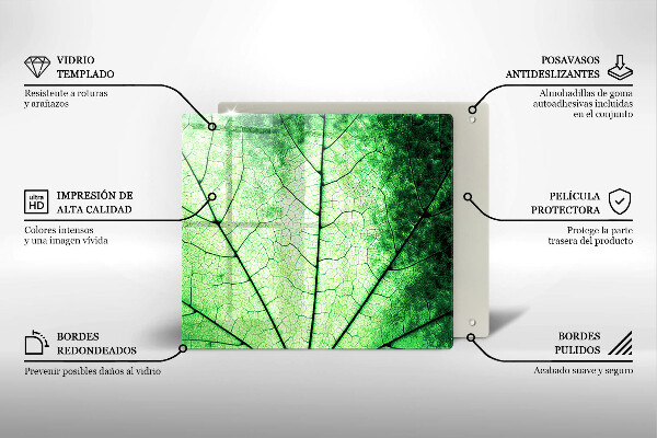 Spisskyddsplatta unik Dekorativt ådroblad