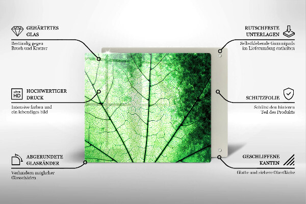 Spisskyddsplatta unik Dekorativt ådroblad