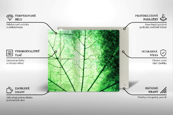 Spisskyddsplatta unik Dekorativt ådroblad