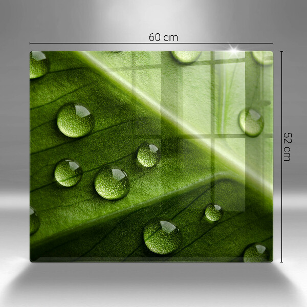 Spisskyddsplatta unik Natur dagg och löv