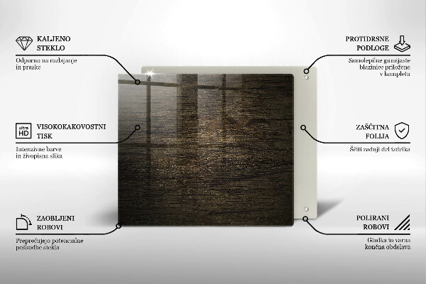 Spisskyddsplatta unik Trä bark textur