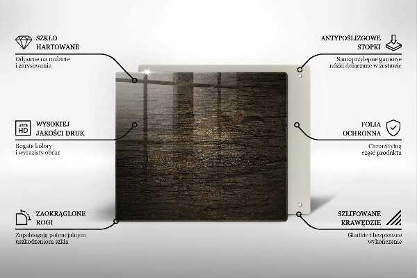 Spisskyddsplatta unik Trä bark textur