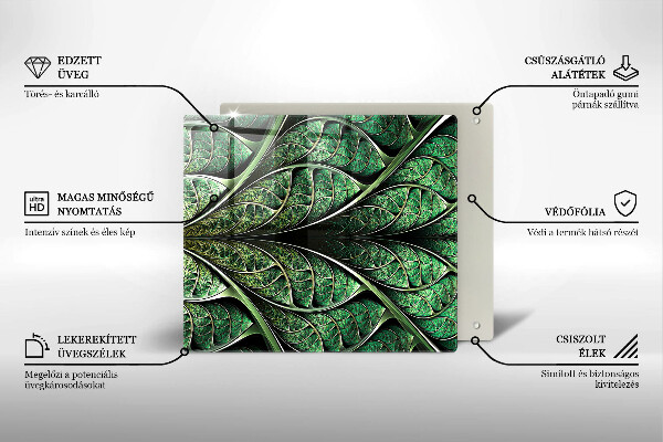 Spisskyddsplatta unik Bladvenstruktur