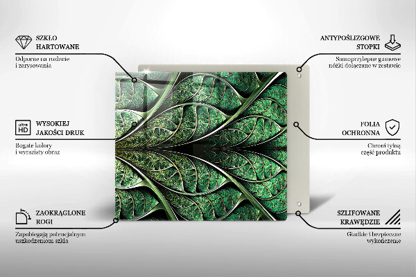 Spisskyddsplatta unik Bladvenstruktur