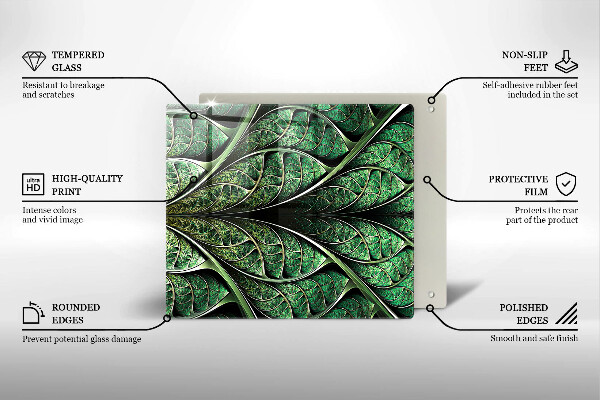 Spisskyddsplatta unik Bladvenstruktur