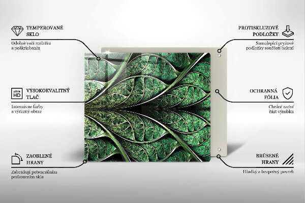 Spisskyddsplatta unik Bladvenstruktur
