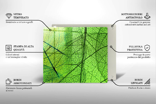 Glashällskydd unik Natur löv vener