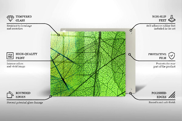 Glashällskydd unik Natur löv vener