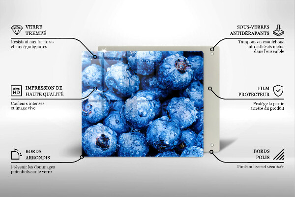 Glashällskydd unik Saftiga blåbär