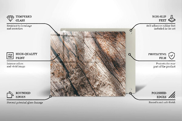 Glashällskydd unik Trästruktur