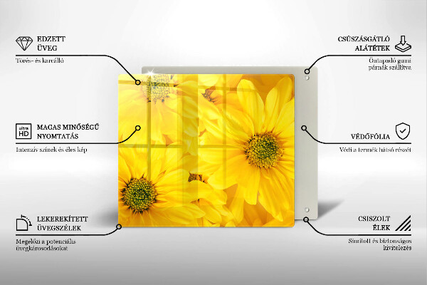 Glashällskydd unik Blomblad