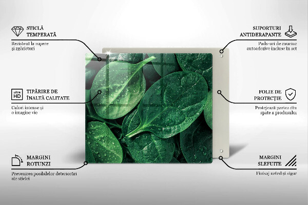 Glashällskydd unik Basilikablad