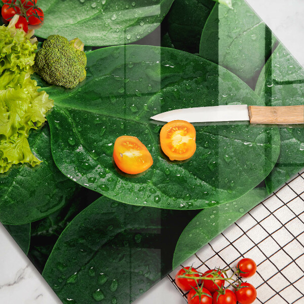 Glashällskydd unik Basilikablad