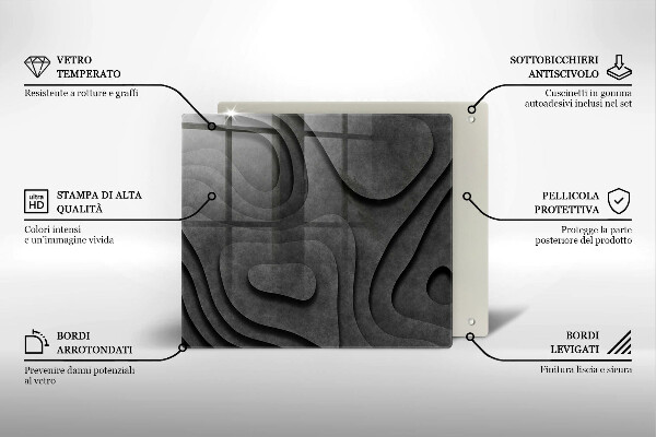 Glashällskydd unik 3D stenformer