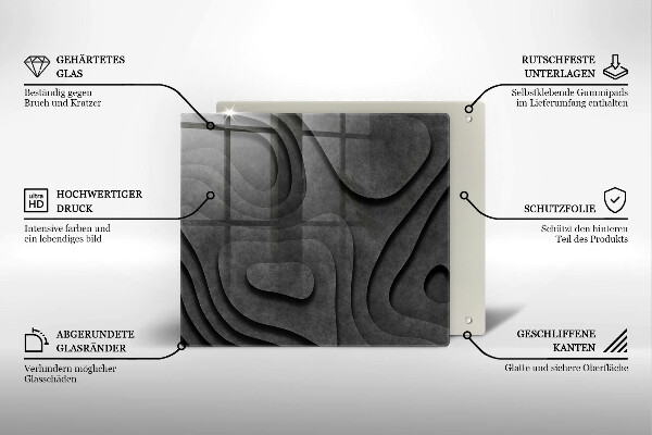 Glashällskydd unik 3D stenformer