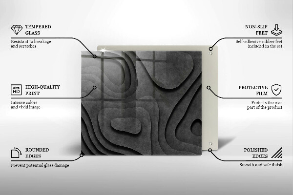 Glashällskydd unik 3D stenformer