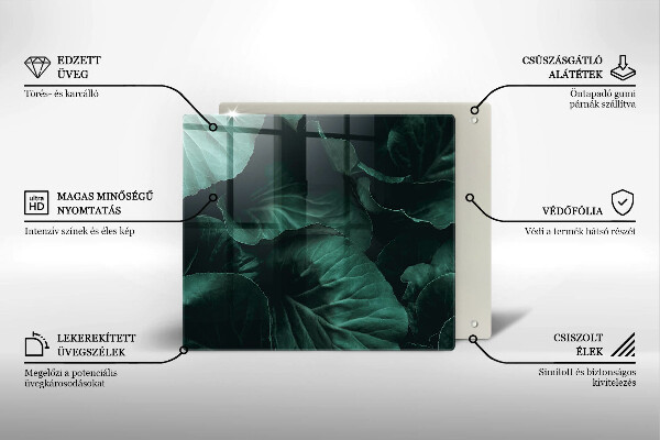 Kokkärlskydd unik Vilda mörka blad