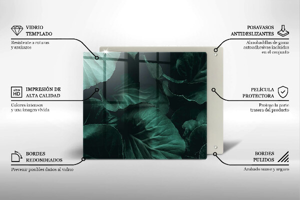 Kokkärlskydd unik Vilda mörka blad
