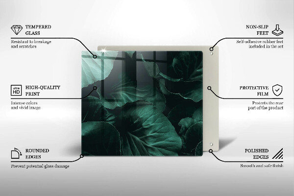 Kokkärlskydd unik Vilda mörka blad